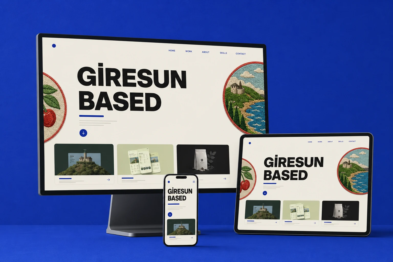 Giresun.dev responsive web sitesi sunumu
