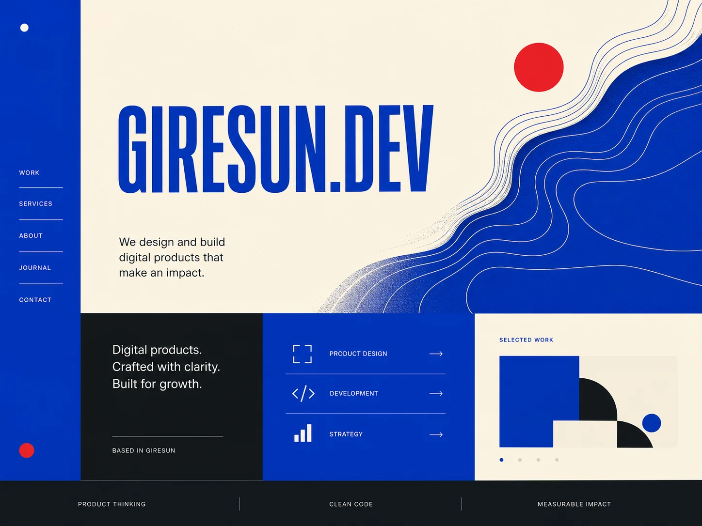 Giresun.dev kurumsal web tasarım sistemi