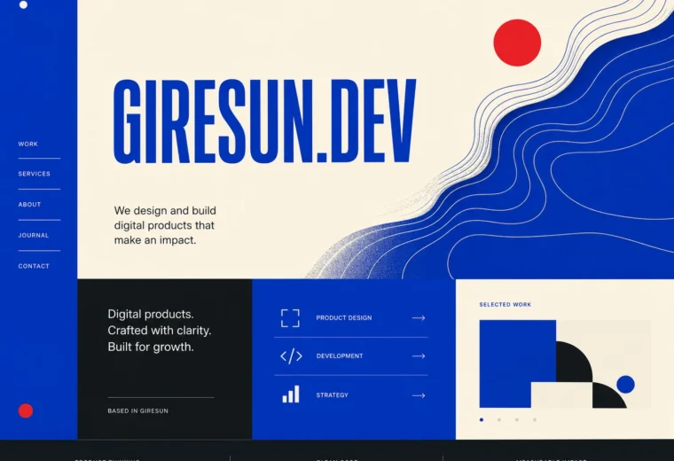 Giresun web tasarım ve dijital ürün sistemi