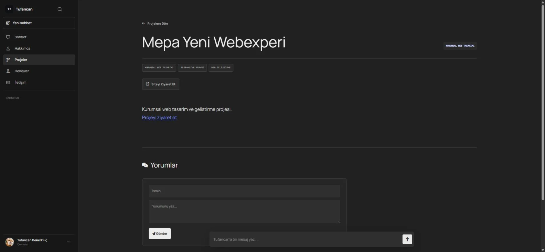 Mepa Yeni Webexperi web sitesi