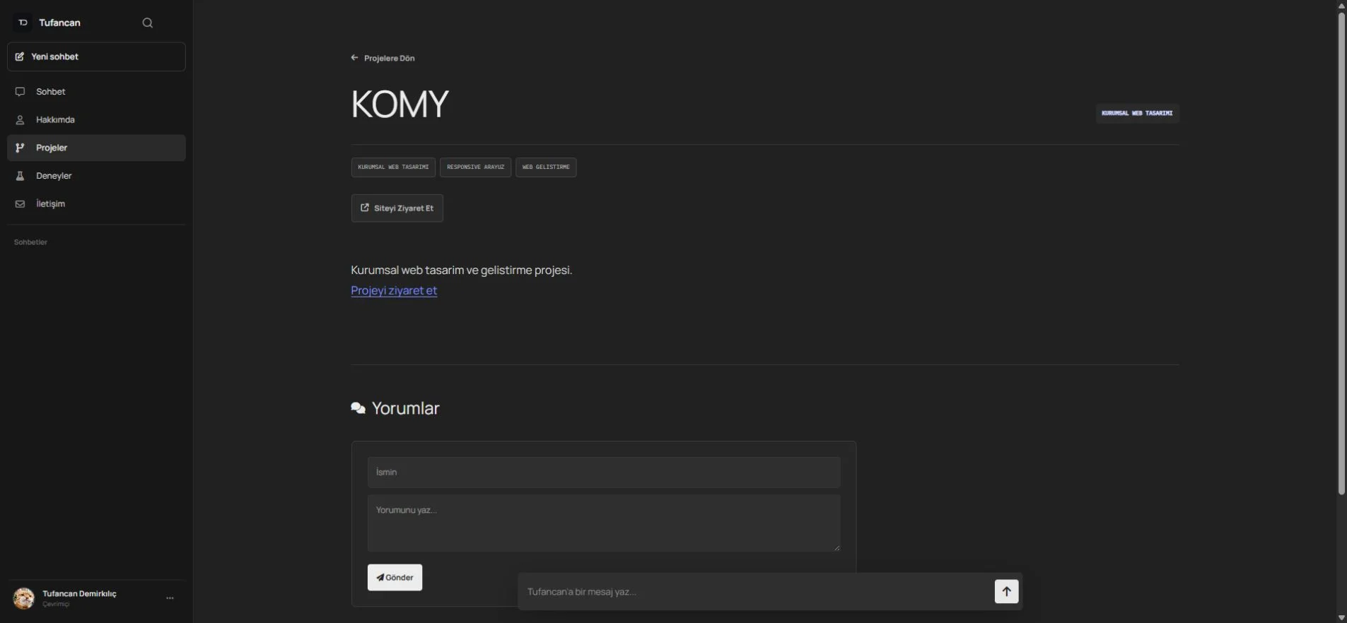 KOMY web sitesi