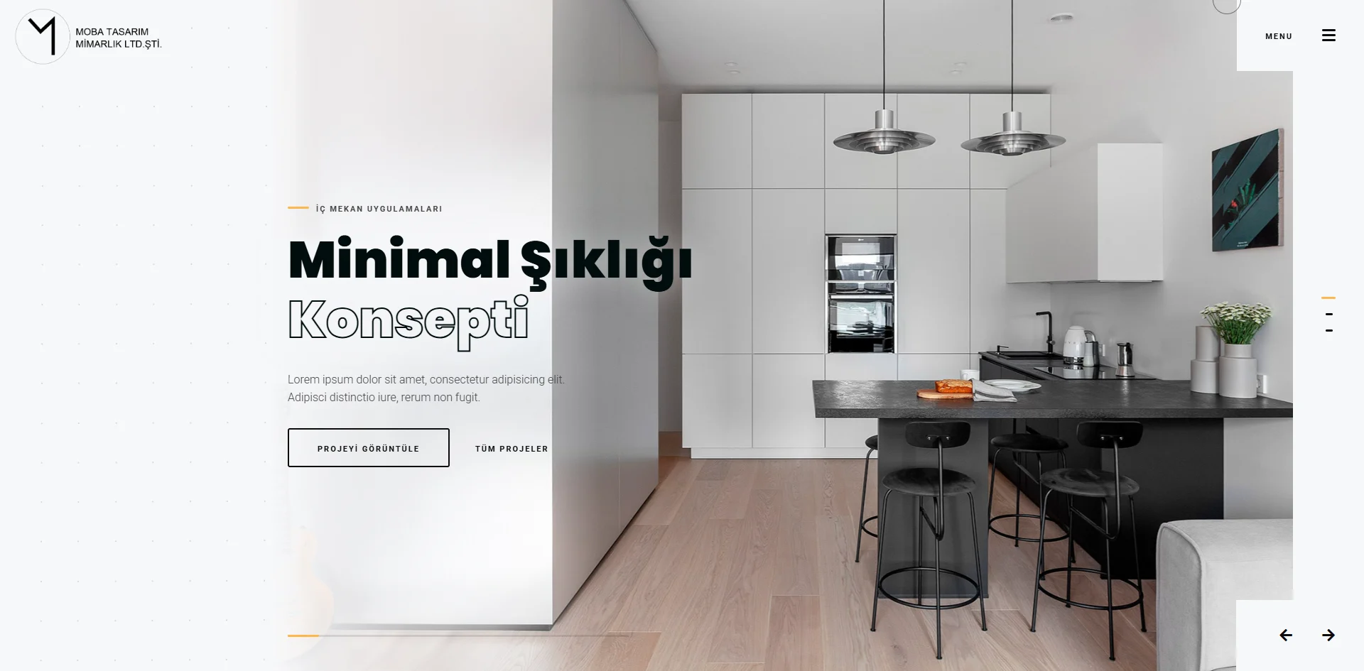 Mimar Webexperi web sitesi